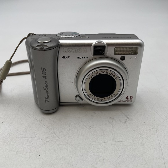 Canon Powershot A85 4.0 MP 3xOptical Zoom Digital Camera+Battery+Mem Card-Tested